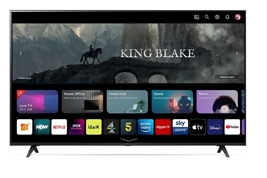 تلویزیون هوشمند با صفحه ال ای دی 4K ال جی سری 8 مدل UR8000 سایز 55 اینچ محصول 2023